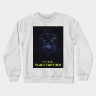 The Real Black Panther Graphic Art Crewneck Sweatshirt